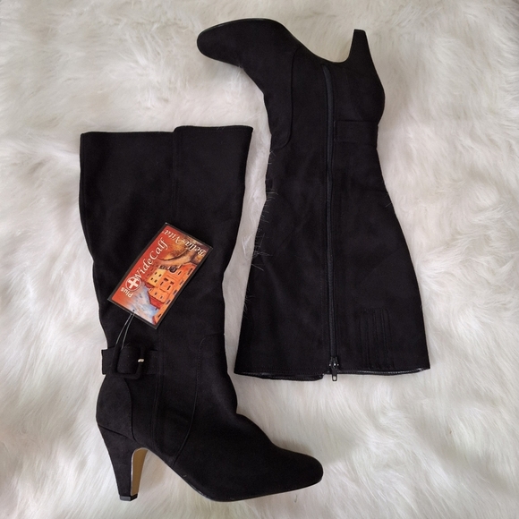 Bella Vita Shoes - Bella Vita Plus Wide Calf Suede Heeled Boots Sz 11M New With Tags